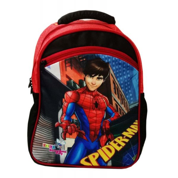 Anand Printed Black Polyester School Bag, For Casual Backpack