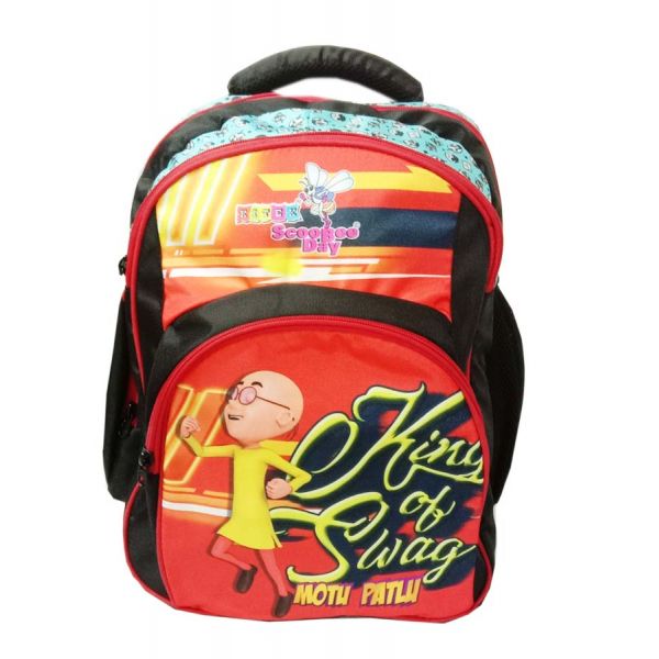 CB 208 Large Size Scoobee Day School Bag Motu Patlu