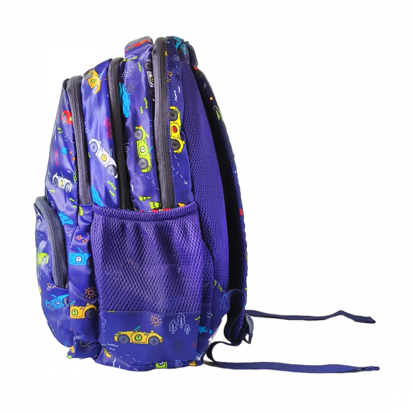 PB 302 Large Dark blue colour with Car print design Scoobee Day