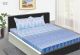RELAX90 King Size White with Blue colour Floral Bedsheet with two pillow cover