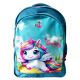 KITEX Scoobee Day CB 401 Large Unicorn Print School Bag for Girls |Blue Colour - 