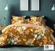 Kitex - Double Cot Brown Floral bedsheet with 2 pillow cover RLX 90- 4062 A