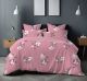 KITEX - King Size Pink With White Flower Floral Bedsheet SD 90 - 4083 A