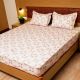 Relax 90 King Size Bedsheet with Two Pillow cover Light Pink Colour Print 4012C