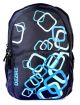 Dezire School bag D505 with rain guard Black Colour Blue Design