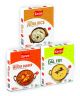 Mutter Paneer 300 g + Jeera Rice 300 g + Dal Fry 300 g - Ready to Eat Combo (Pack of 3)