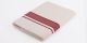 Samrat Plus Light Ivory Double Dhoti - Deep Red Wide Border