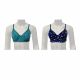KITEX - Teenz Plus -Knitted T-Shirt Bra Green  & Violet Colour Printed (Pack Of 2)