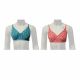 KITEX - Teenz Plus -Knitted T-Shirt Bra Peach & Green Colour Printed (pack of 2)