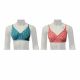 KITEX - Teenz Plus -Knitted T-Shirt Bra Peach & Green Colour Printed (pack of 2)