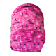 PB 302 Large Pink colour with Eiffle print  Scoobee Day School Bag