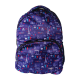 PB 302 Large Royal blue colour with Eiffel Tower print design Scoobee Day School Bag