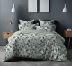 KITEX - King Size Green Colour Floral Printed Design Bedsheet RLX90 - 4069B
