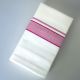 Smart Line White Single Dhoti - Dark Magenta colour wide border