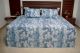 Kitex - Double Cot Light Blue Colour Floral Printed Bedsheet -RLX70 4026C