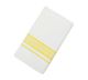 Smart Line White Single Dhoti - Yellow colour wide border