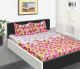 Soft Dreams  Satin Weave 100% Cotton Super king size pink colour Bedsheet+ 2 Pillow cover